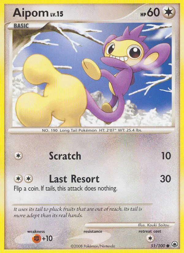 Aipom — Majestic Dawn — Pokemon