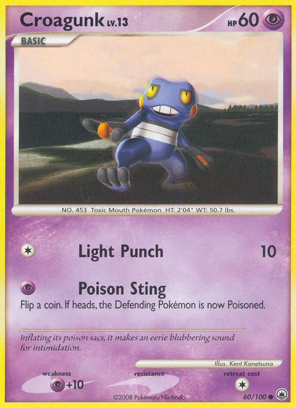 Croagunk — Majestic Dawn — Pokemon