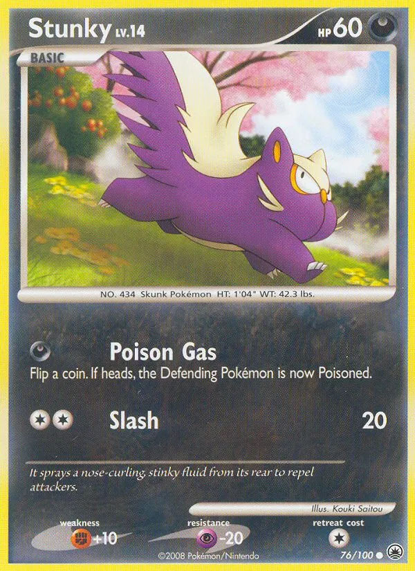 Stunky — Majestic Dawn — Pokémon