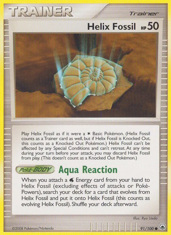 Helix Fossil — Majestic Dawn — Pokemon