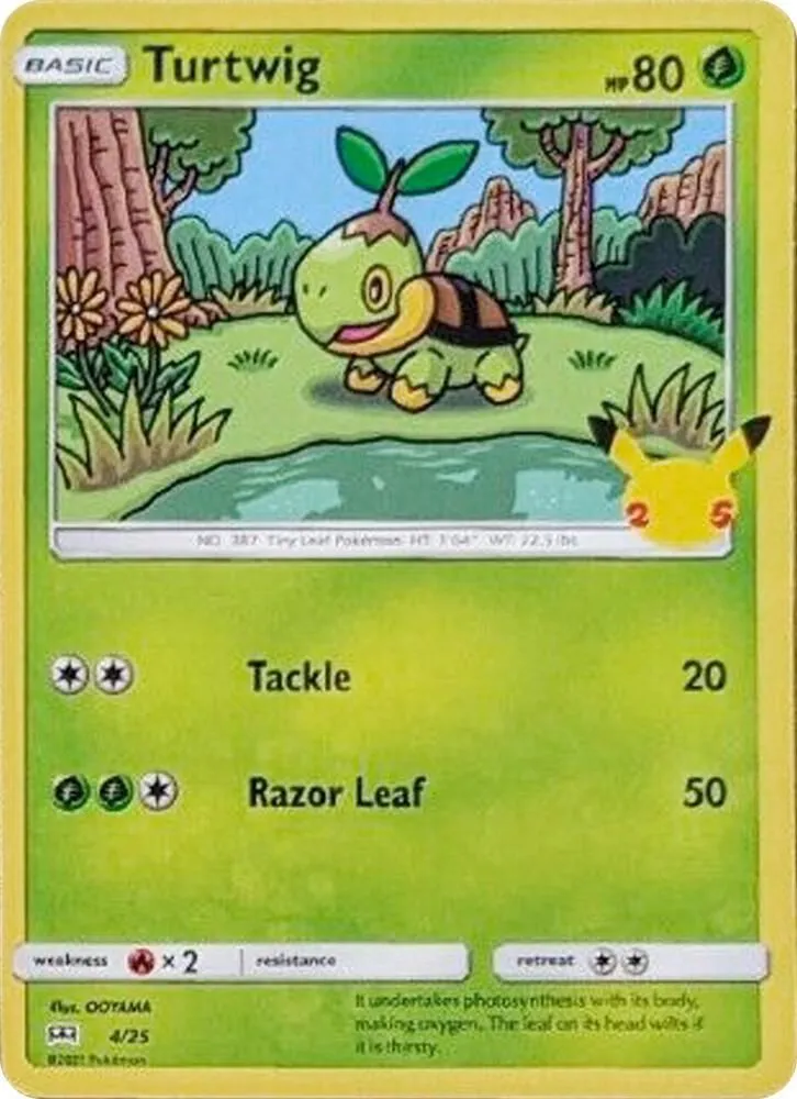 Turtwig — McDonald's 25th Anniversary Promos — Pokemon