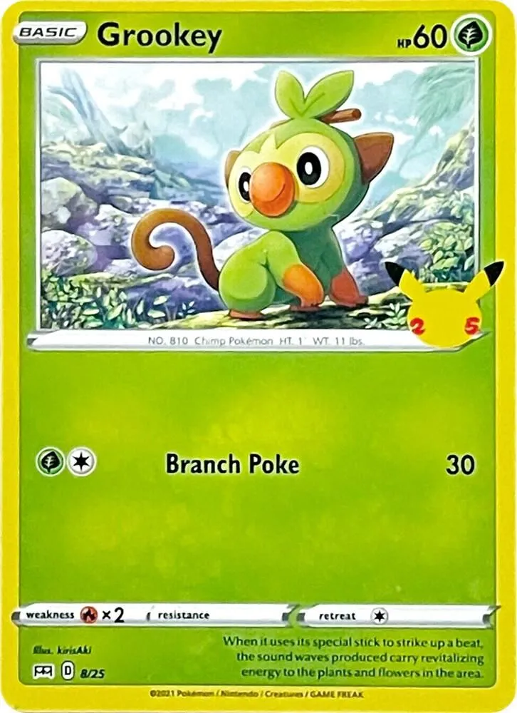 Grookey — McDonald's 25th Anniversary Promos — Pokémon