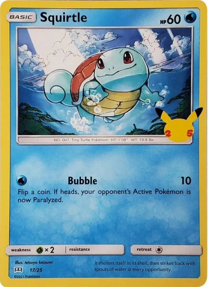 Squirtle — McDonald's 25th Anniversary Promos — Pokémon