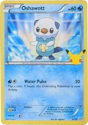 Oshawott — McDonald's 25th Anniversary Promos — Pokémon