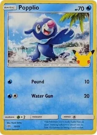 Popplio — McDonald's 25th Anniversary Promos — Pokémon