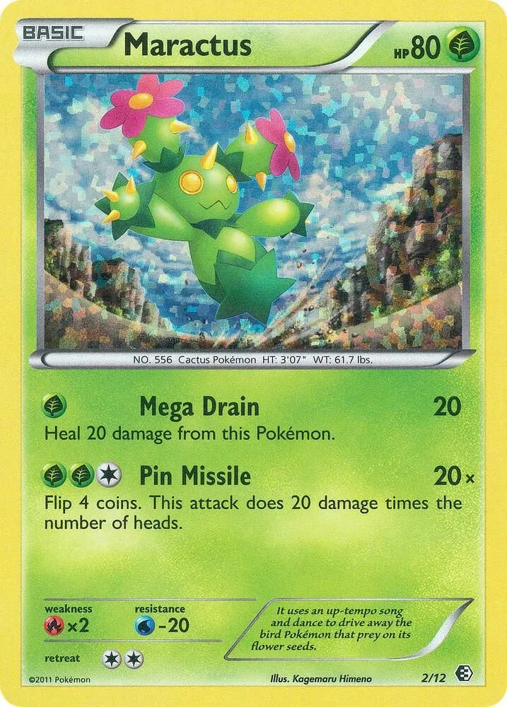 Maractus — McDonald's Promos 2011 — Pokemon