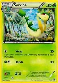 Servine — McDonald's Promos 2012 — Pokemon