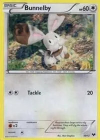 Bunnelby — McDonald's Promos 2014 — Pokemon