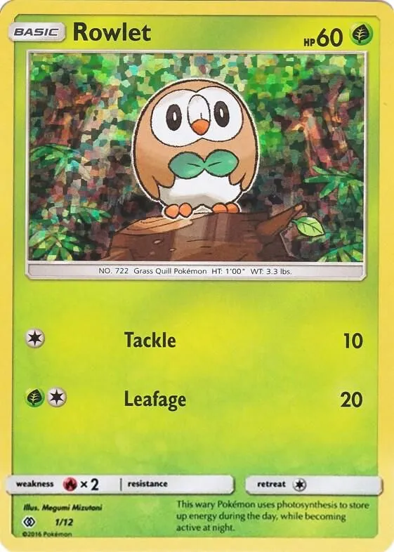 Rowlet — McDonald's Promos 2017 — Pokémon