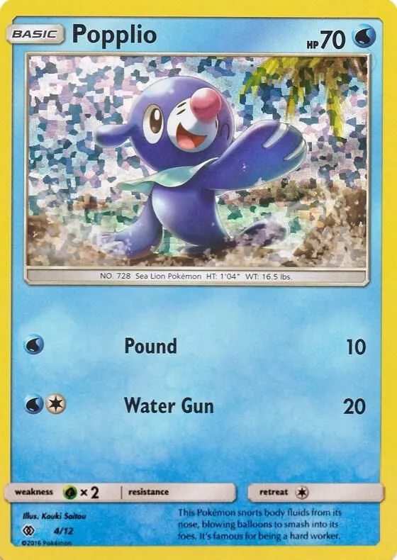 Popplio — McDonald's Promos 2017 — Pokemon