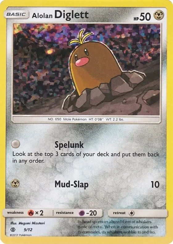 Alolan Diglett — McDonald's Promos 2017 — Pokemon