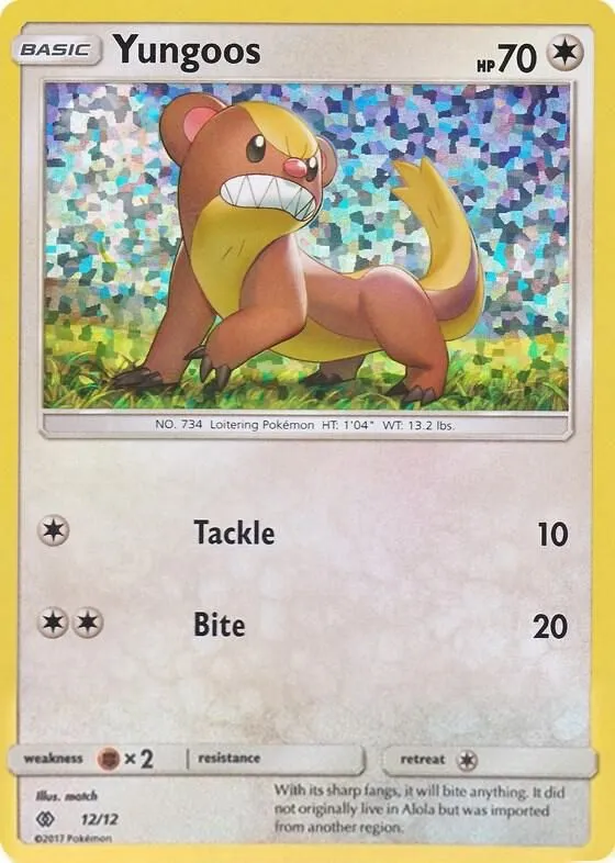 Yungoos — McDonald's Promos 2017 — Pokemon