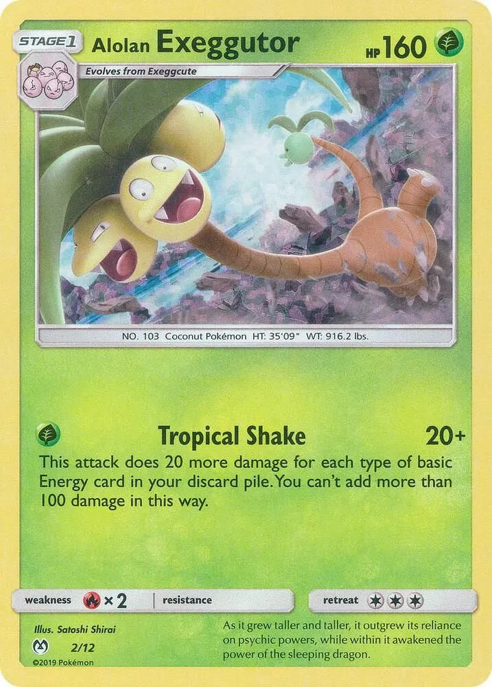 Alolan Exeggutor — McDonald's Promos 2019 — Pokemon