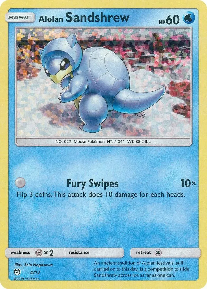 Alolan Sandshrew — McDonald's Promos 2019 — Pokemon