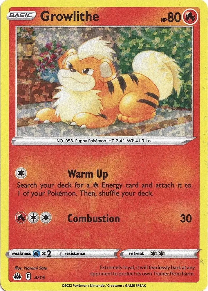 Growlithe — McDonald's Promos 2022 — Pokémon