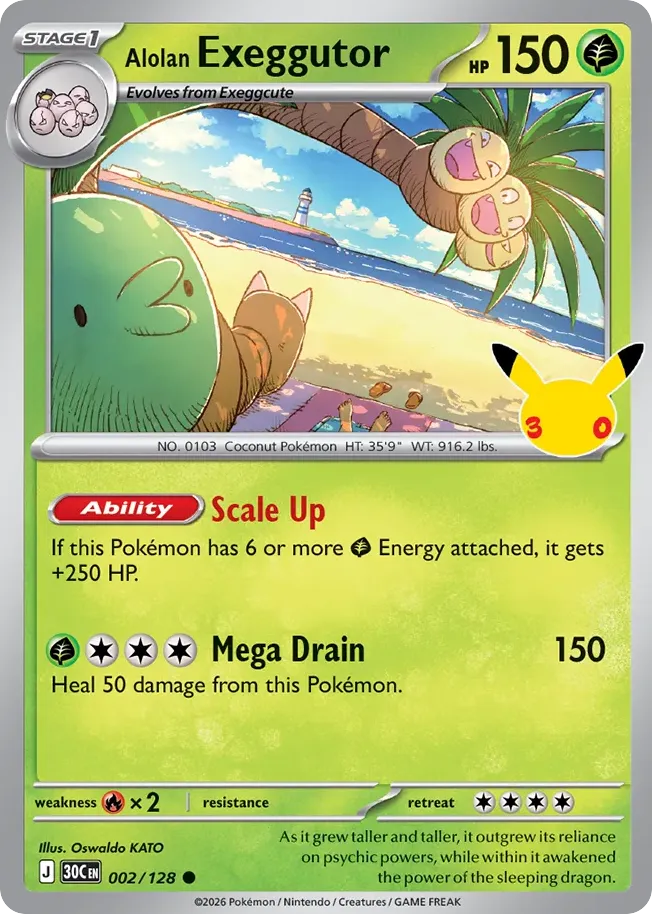 Alolan Exeggutor — ME: 30th Celebration — Pokémon