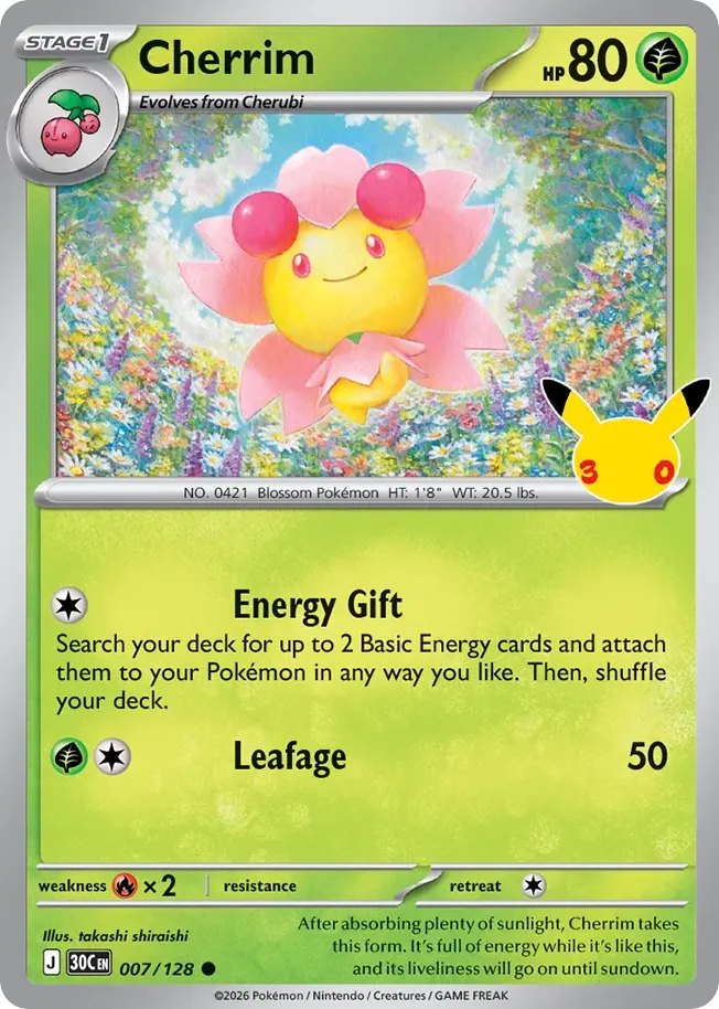 Cherrim — ME: 30th Celebration — Pokemon