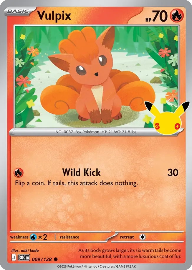 Vulpix — ME: 30th Celebration — Pokémon