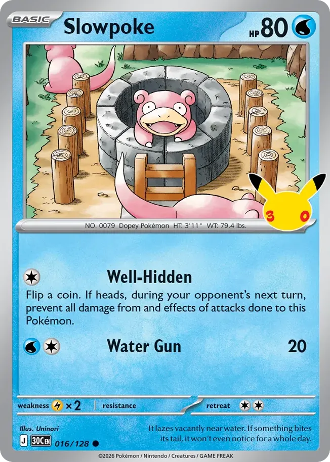 Slowpoke from ME: 30th Celebration - Pokemon