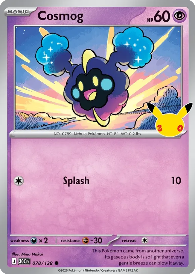 Cosmog — ME: 30th Celebration — Pokémon