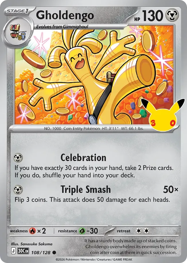 Gholdengo — ME: 30th Celebration — Pokémon