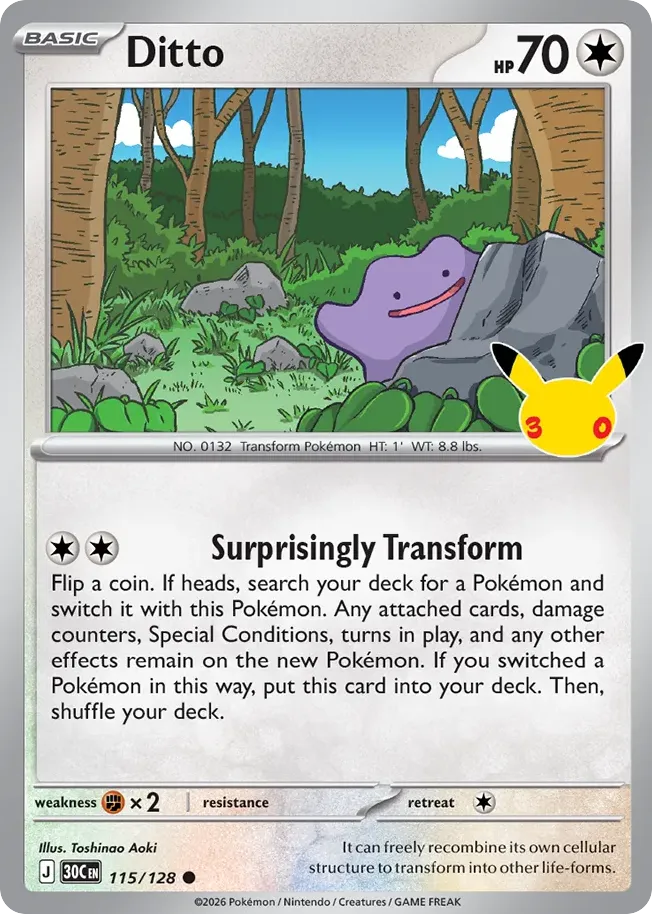 Ditto — ME: 30th Celebration — Pokemon