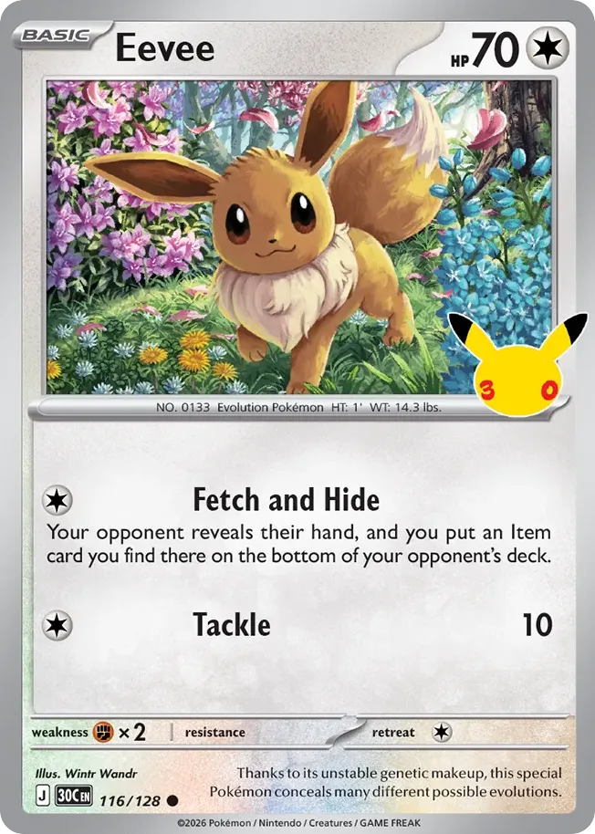 Évoli — ME: 30th Celebration — Pokémon