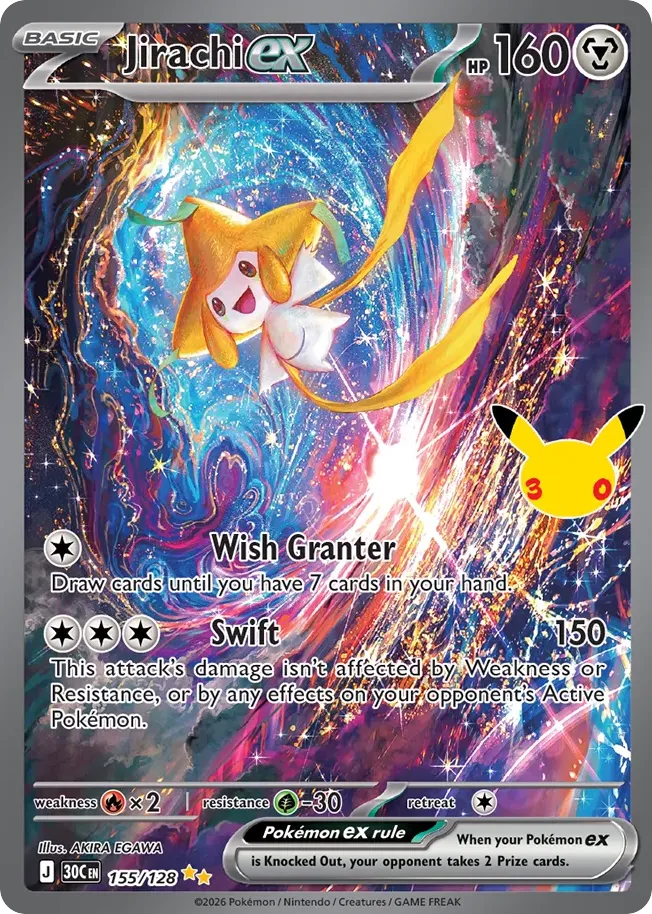Jirachi ex — ME: 30th Celebration — Pokémon
