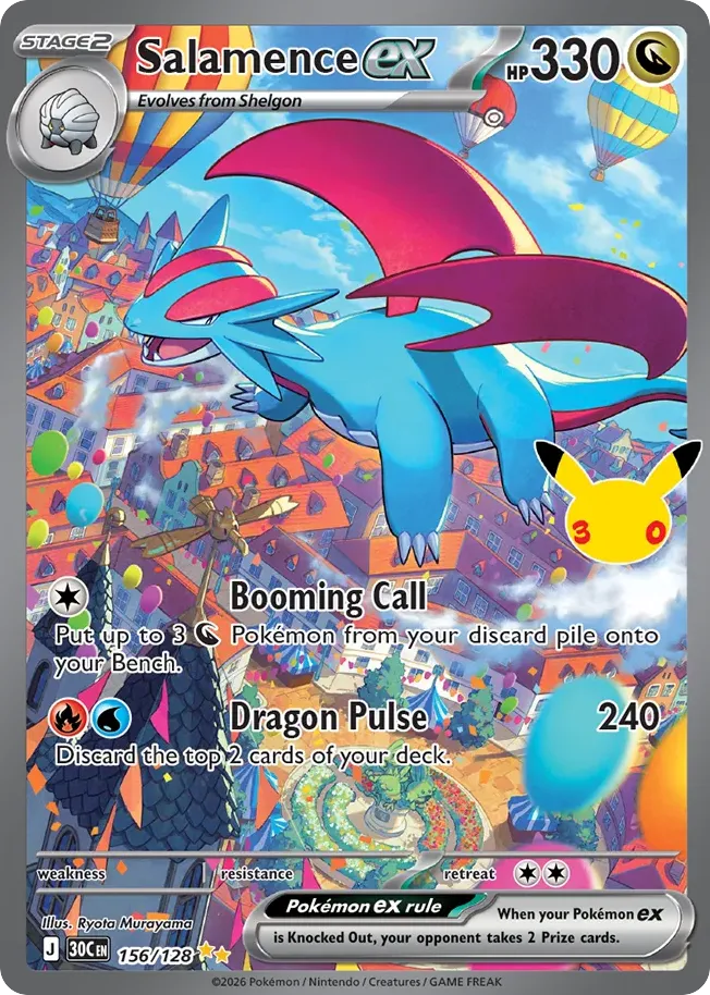Salamence ex — ME: 30th Celebration — Pokemon