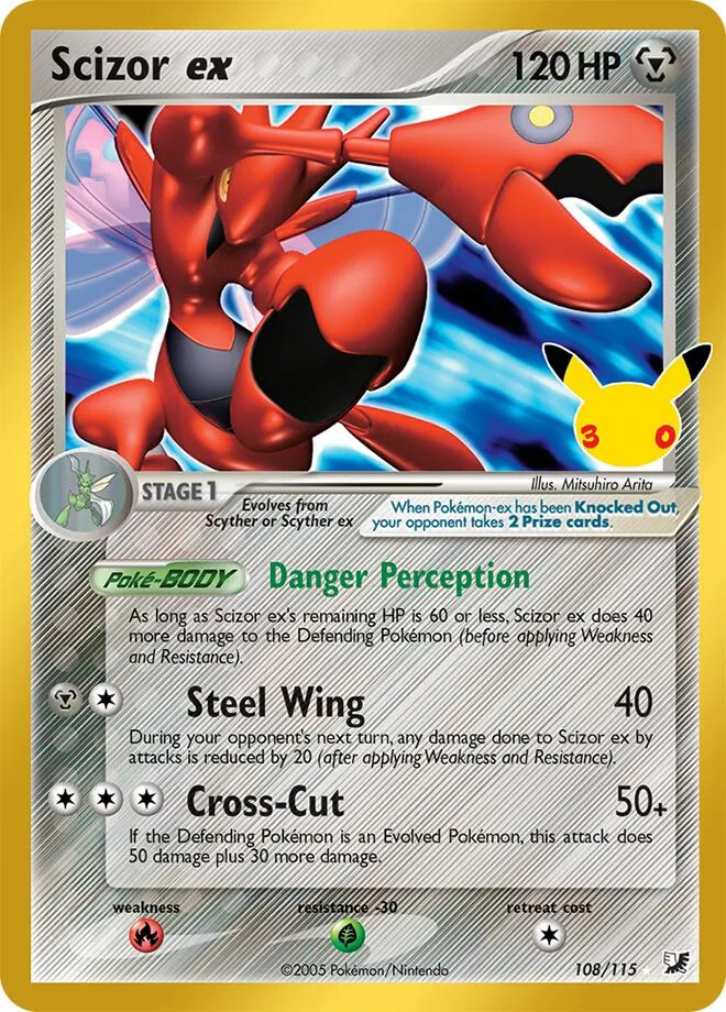 Scizor ex — ME: 30th Celebration Classic Collection — Pokemon