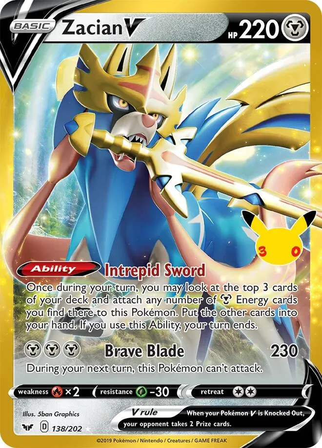 Zacian V — ME: 30th Celebration Classic Collection — Pokémon