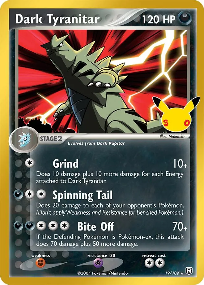 Dark Tyranitar — ME: 30th Celebration Classic Collection — Pokémon
