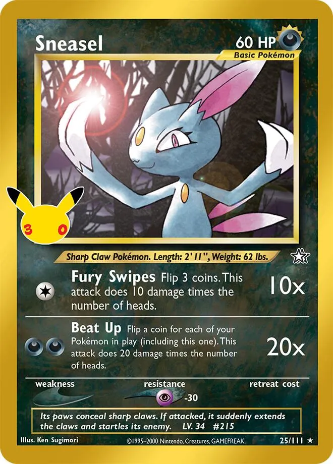 Sneasel — ME: 30th Celebration Classic Collection — Pokemon