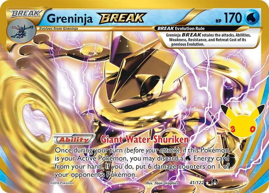 Greninja BREAK — ME: 30th Celebration Classic Collection — Pokemon