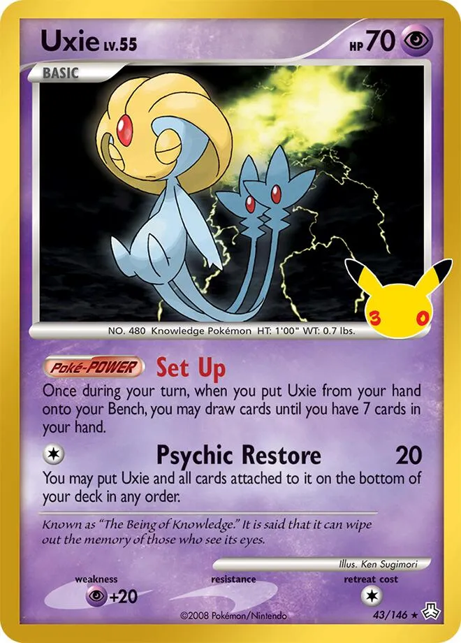 Uxie — ME: 30th Celebration Classic Collection — Pokemon