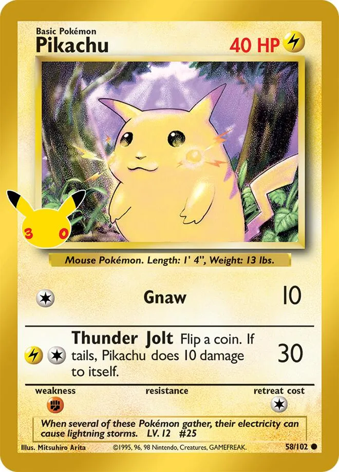 Pikachu — ME: 30th Celebration Classic Collection — Pokémon