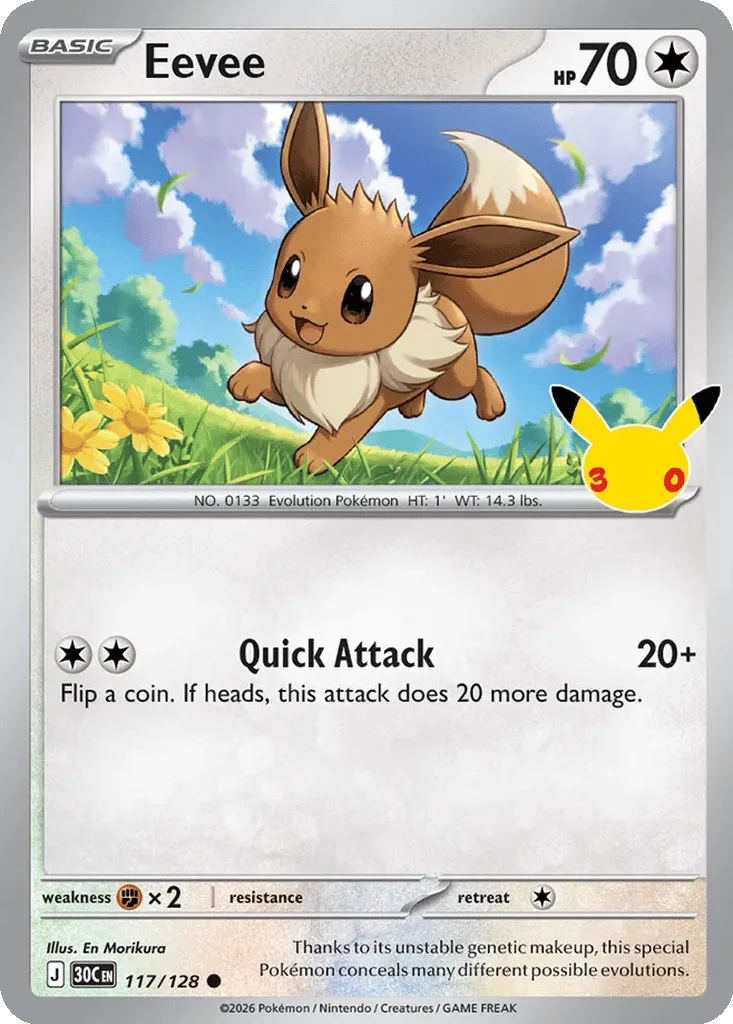 Eevee — ME: 30th Celebration — Pokémon