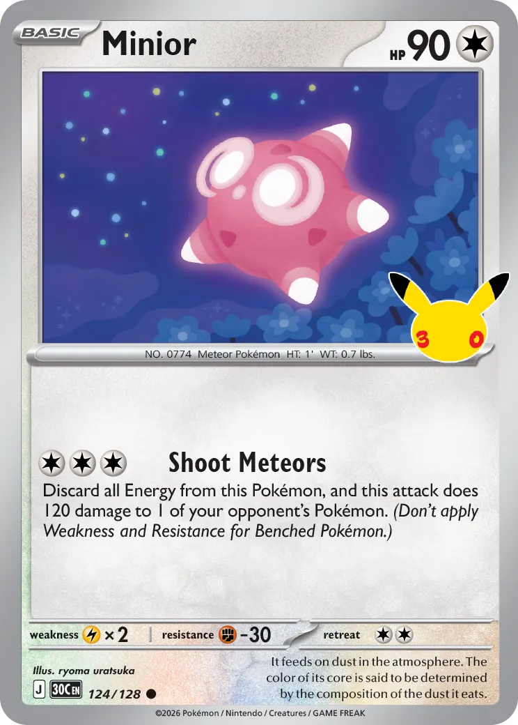 Minior — ME: 30th Celebration — Pokémon