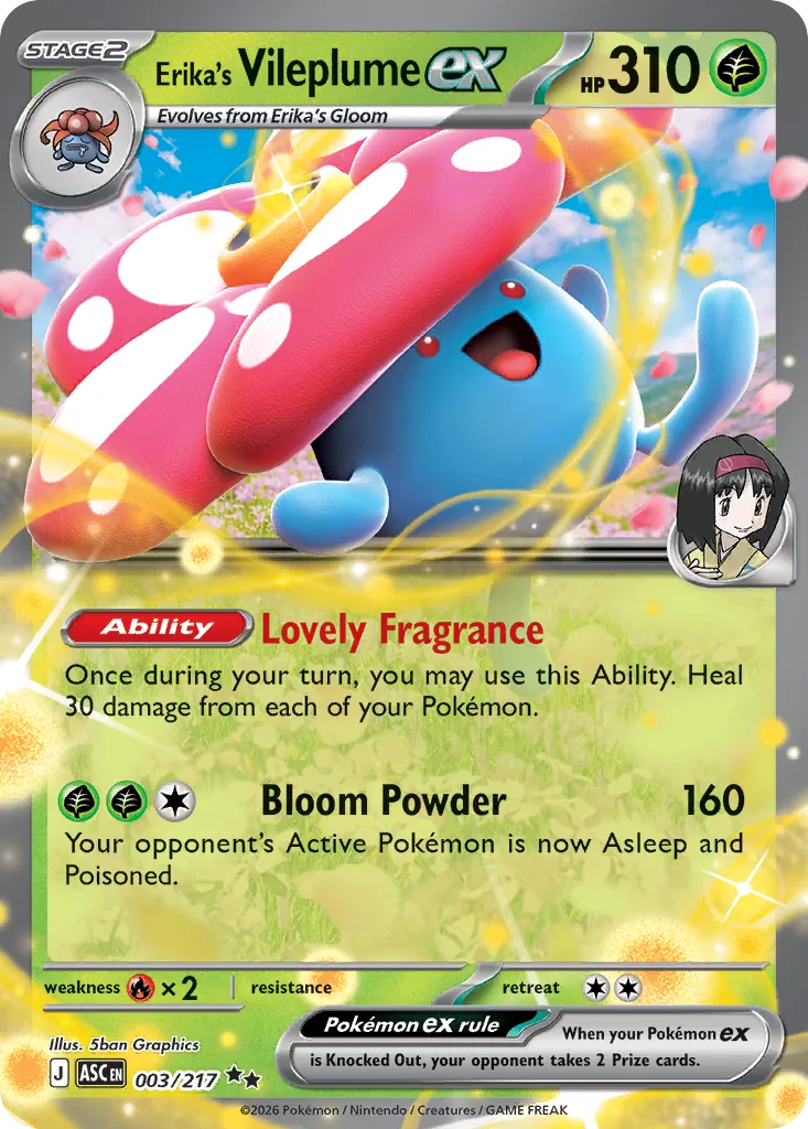 Erika's Vileplume ex — ME: Ascended Heroes — Pokémon