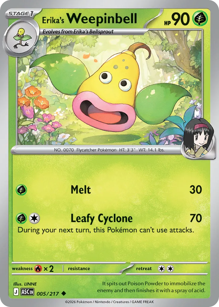Boustiflor de Erika — ME: Ascended Heroes — Pokémon