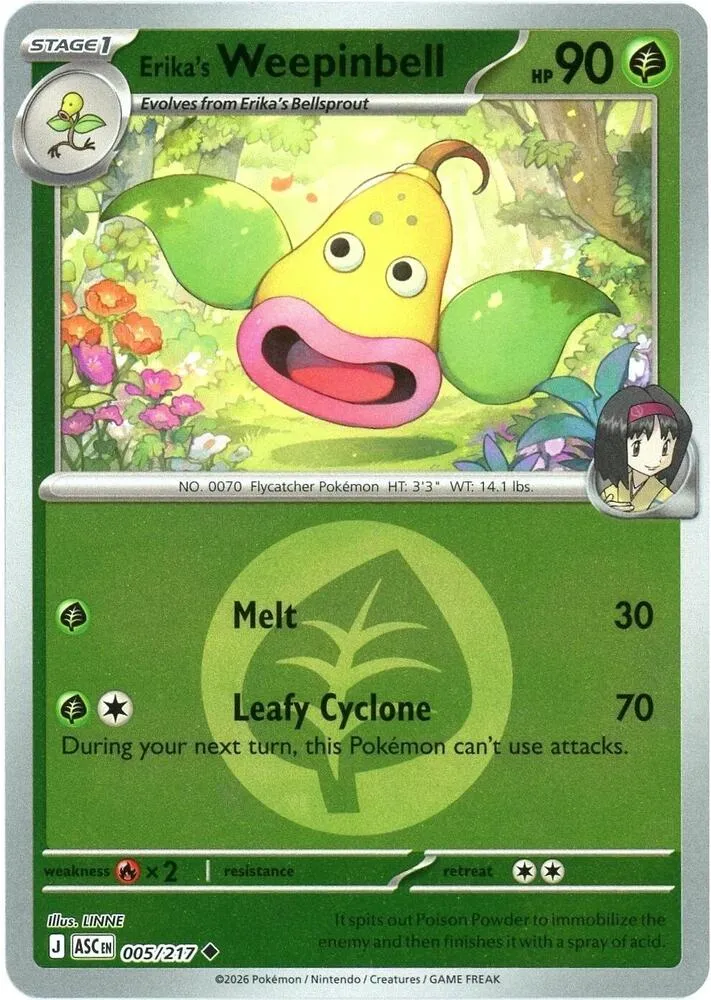 Erika's Weepinbell — ME: Ascended Heroes — Pokémon