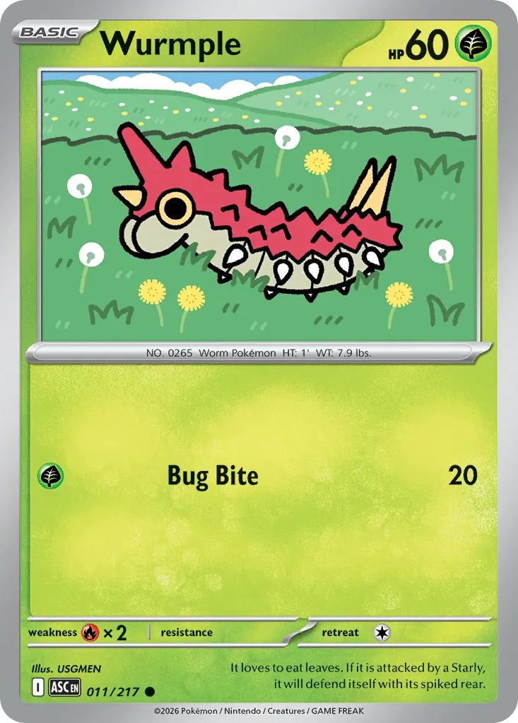 Wurmple — ME: Ascended Heroes — Pokémon