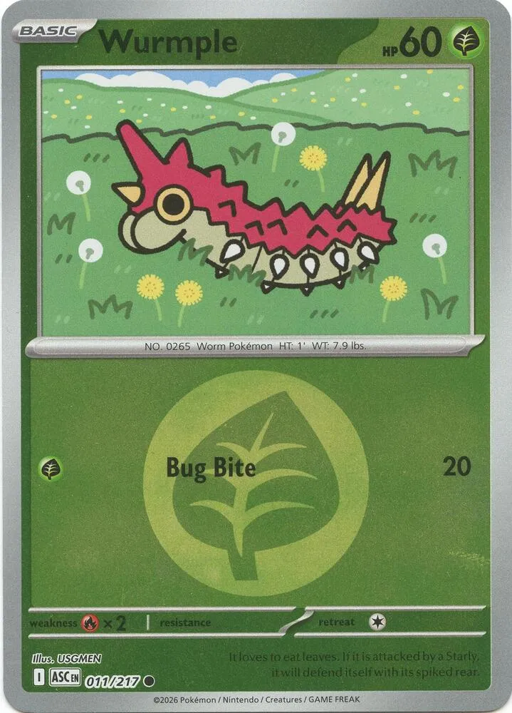 Wurmple — ME: Ascended Heroes — Pokémon