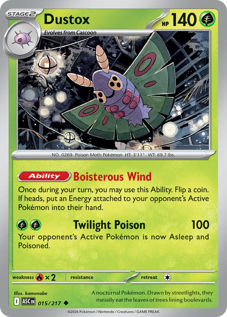 Dustox — ME: Ascended Heroes — Pokémon