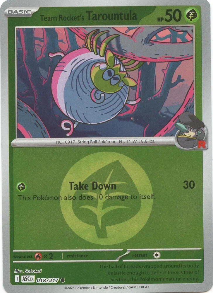 Team Rocket's Tarountula — ME: Ascended Heroes — Pokémon
