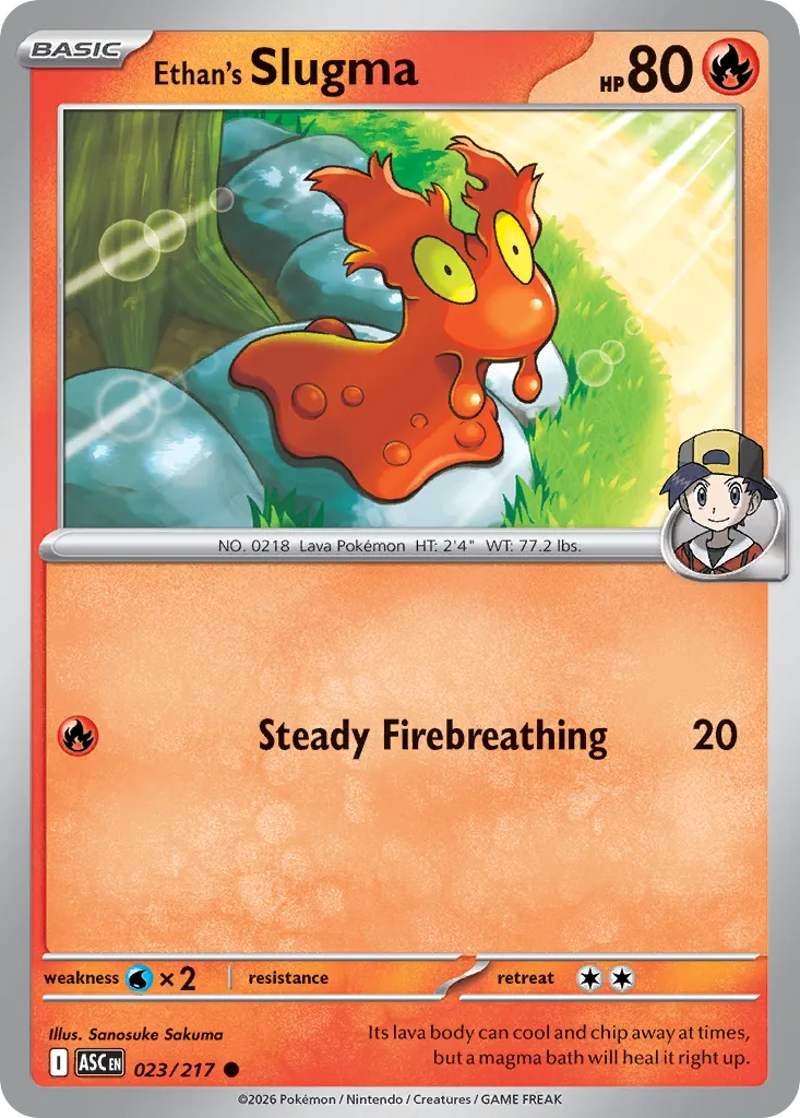 Ethan's Slugma — ME: Ascended Heroes — Pokémon