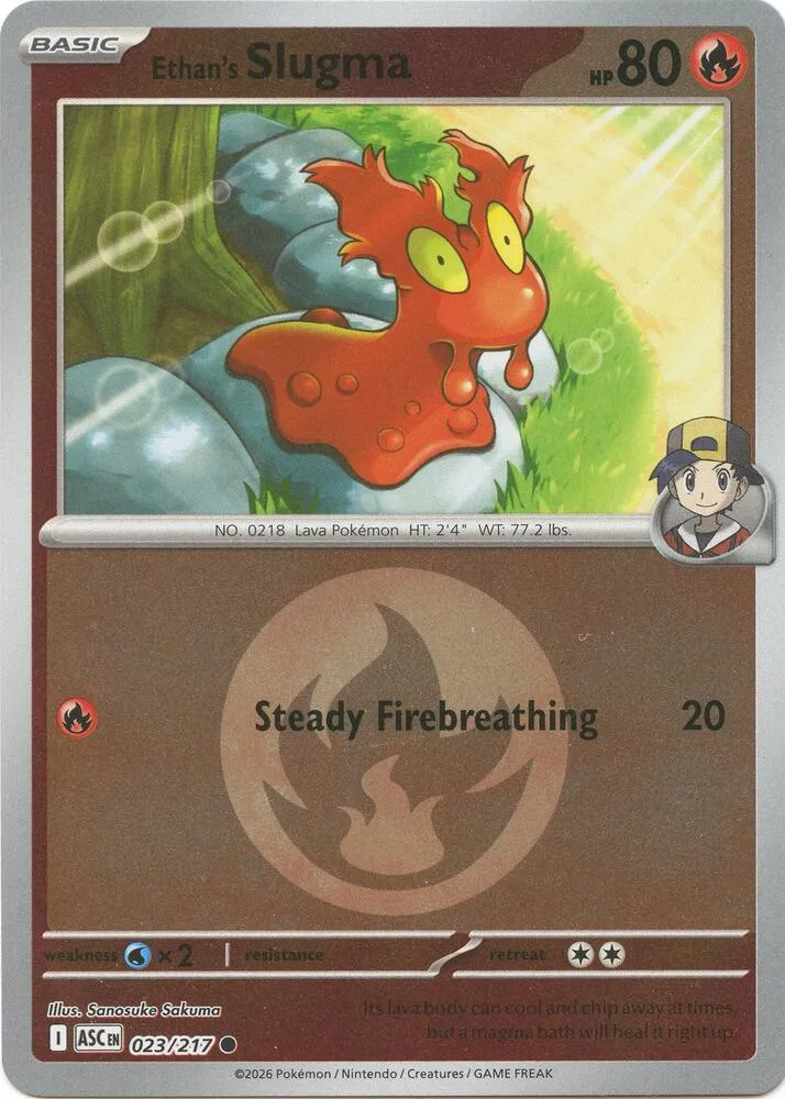 Ethan's Slugma — ME: Ascended Heroes — Pokémon