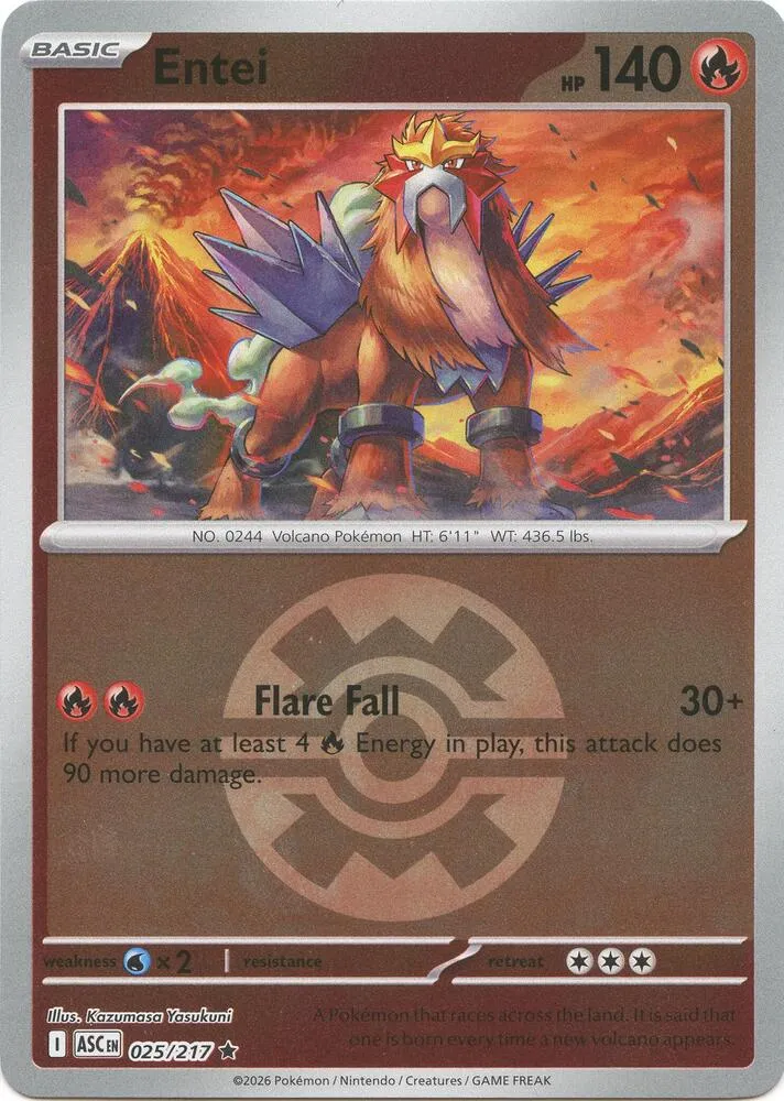 Entei from ME: Ascended Heroes - Pokemon