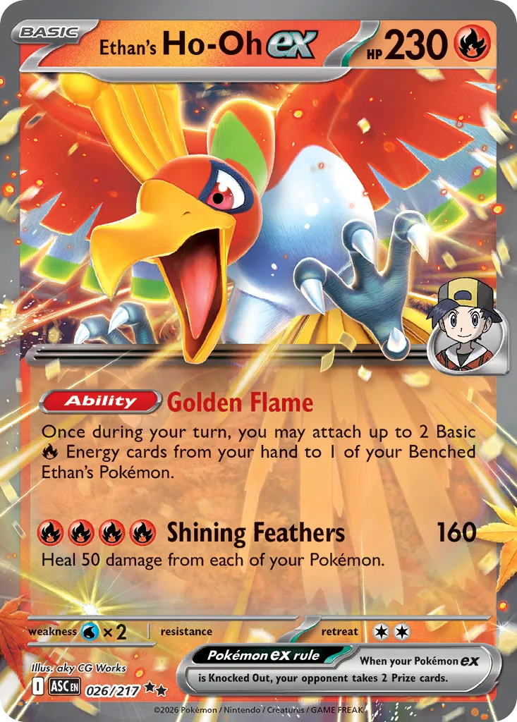 Ethan's Ho-Oh ex — ME: Ascended Heroes — Pokemon