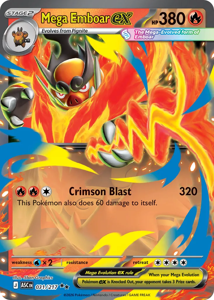 Mega Emboar ex — ME: Ascended Heroes — Pokémon